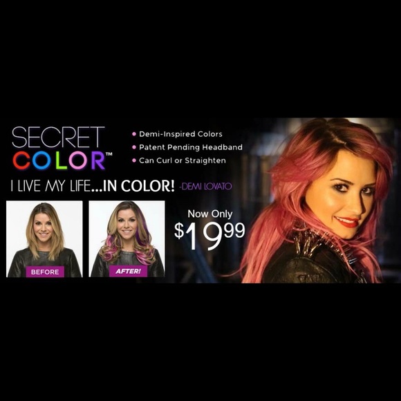 Secret Color™ Headband Extension in Red - Picture 2 of 3